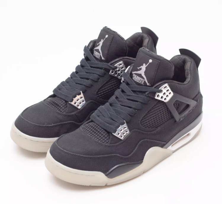 Nike Air Jordan 4 “ Black Chrome ” Eminem Carhartt
