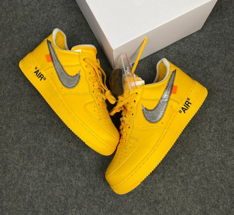 Nike Air Force 1 Low Off-White ICA University Gold