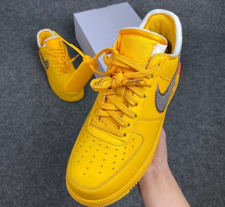 Nike Air Force 1 Low Off-White ICA University Gold