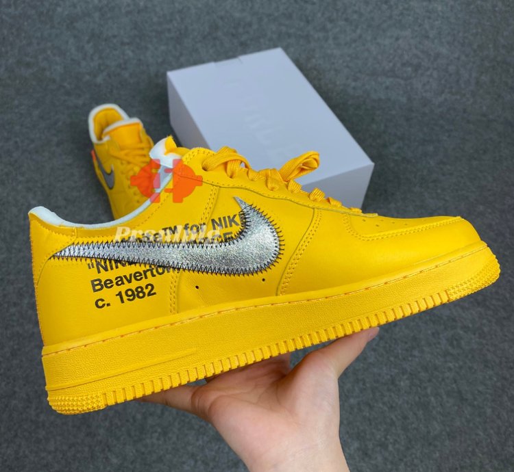 Nike Air Force 1 Low Off-White ICA University Gold