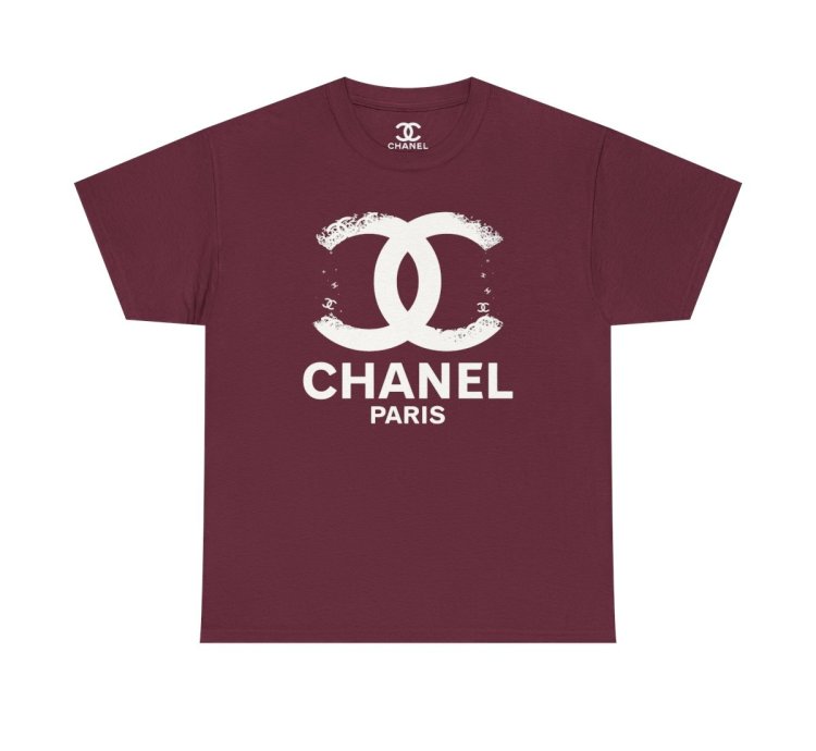 Chanel Uniquy T Shirt Maroon Size USA