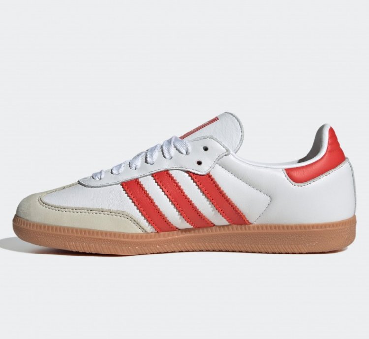 adidas Samba OG White Solar Red Gum - IF6513