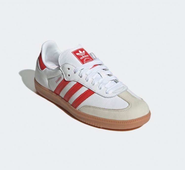 adidas Samba OG White Solar Red Gum - IF6513