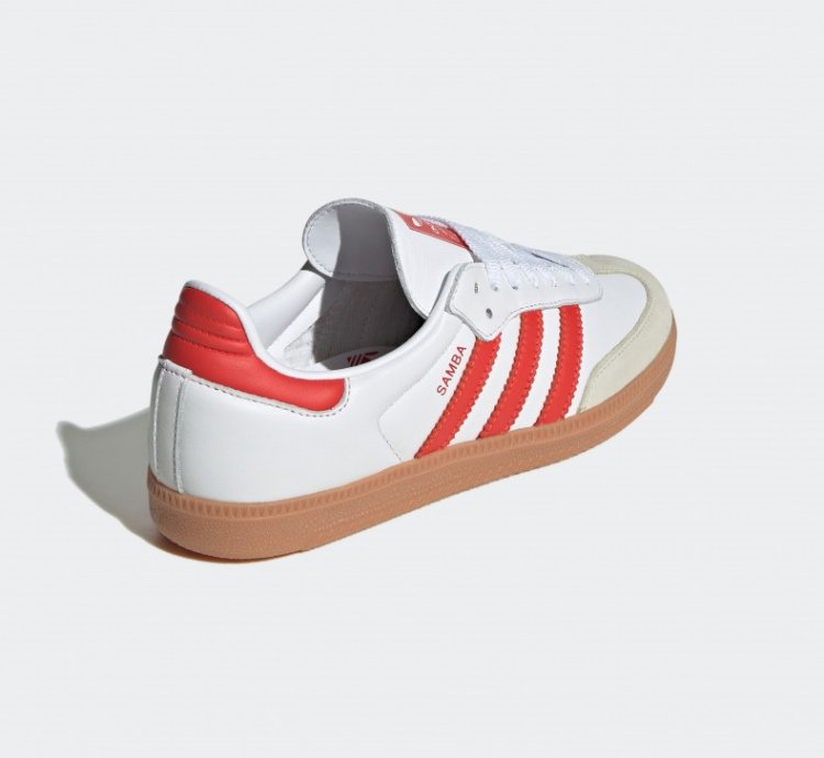 adidas Samba OG White Solar Red Gum - IF6513