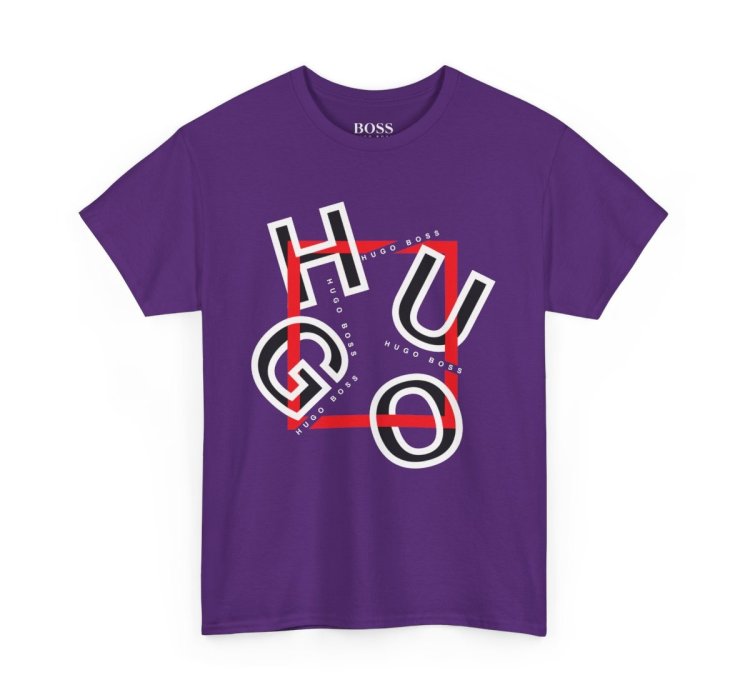 HUGO BOSS Shirt Size Usa S to 5XL Purple