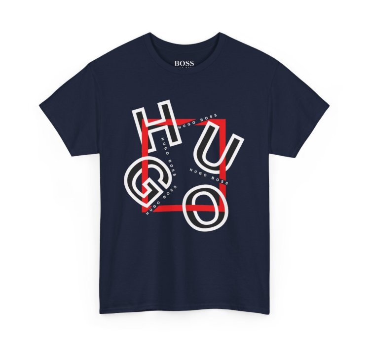 HUGO BOSS Shirt Size Usa S to 5XL Navy