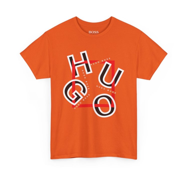 HUGO BOSS Shirt Size Usa S to 5XL Orange