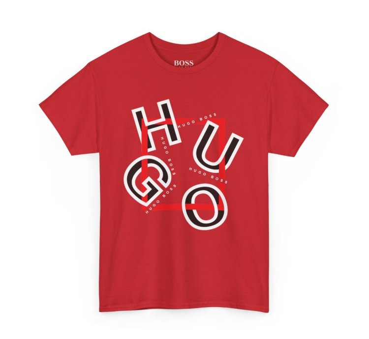 HUGO BOSS Shirt Size Usa S to 5XL RED
