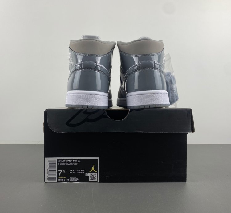 Jordan 1 Mid SE White Medium Grey Cool Grey - HF3216-100