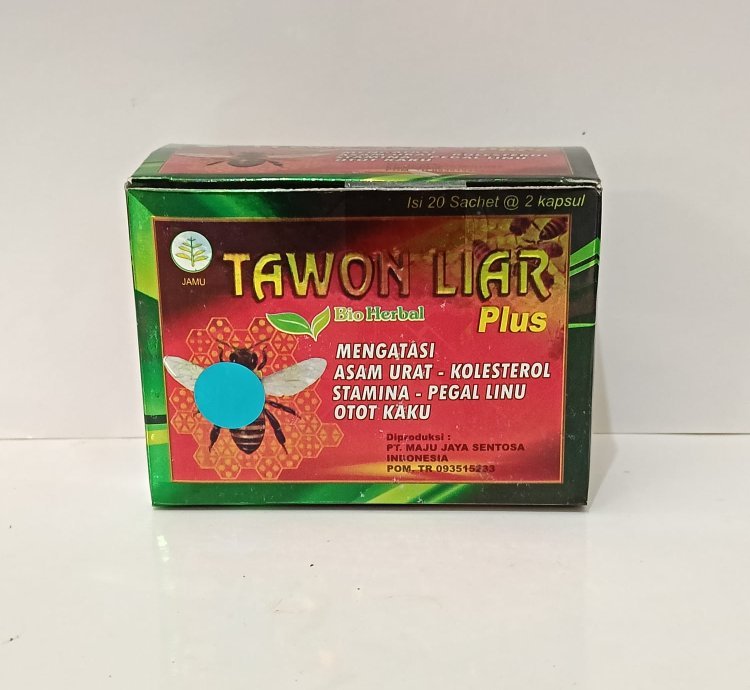 Tawon Liar Plus Herbal Capsules - Helps Relieve Body Aches Maintain Stamina
