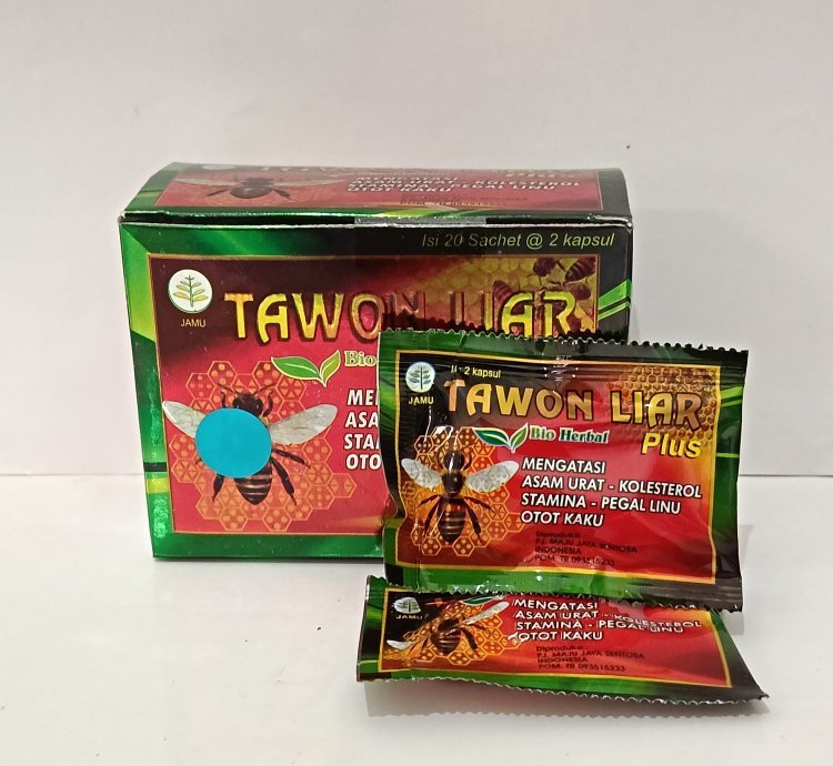 Tawon Liar Plus Herbal Capsules - Helps Relieve Body Aches Maintain Stamina