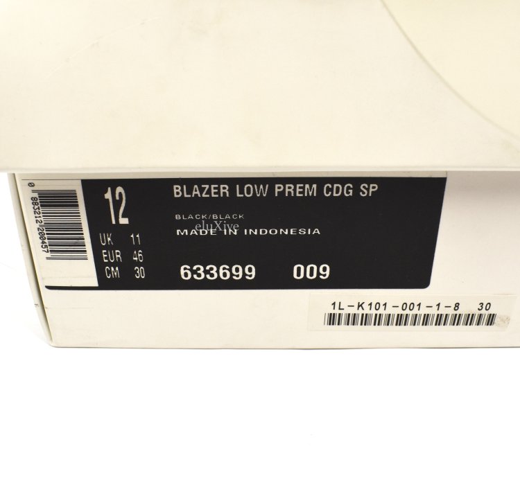 2013 Japan Release CDG Black Blazer Low Prem SP DS