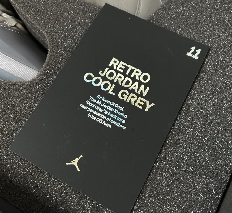 2021 Jordan 11 Cool Grey Special Corporate Briefcase Set-Up
