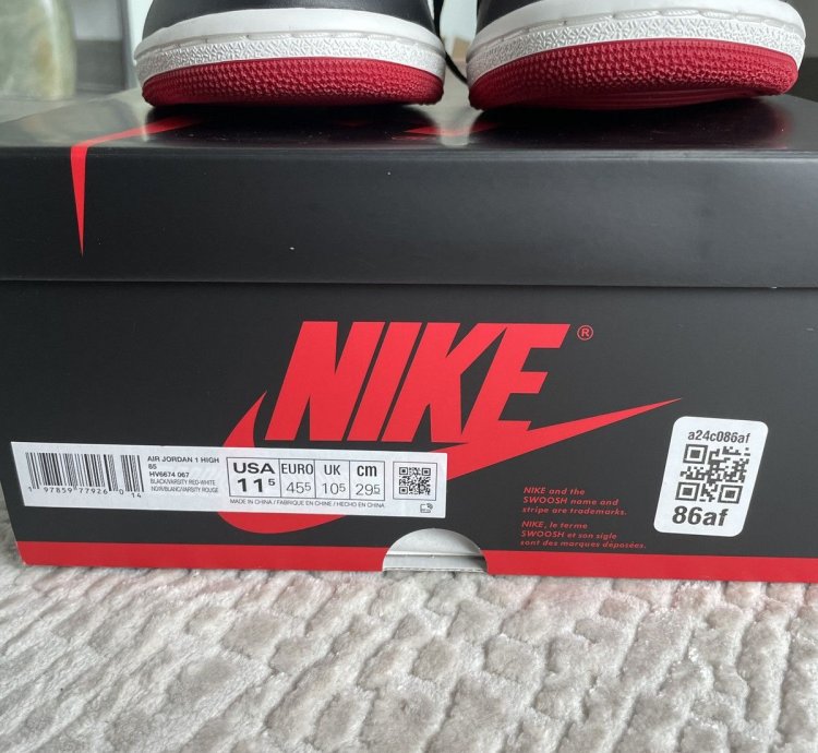 2024 Jordan 1 85 Bred size 11 5