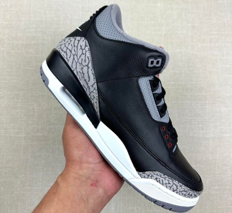 2024 Jordan 3 Black Cement Men 10 5
