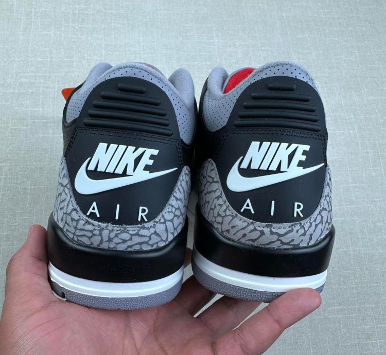 2024 Jordan 3 Black Cement Men 10 5