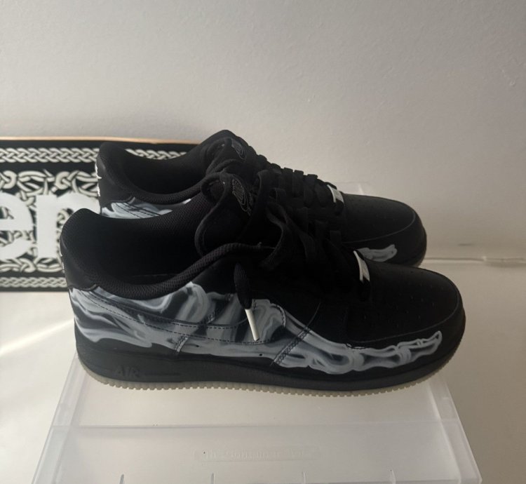 Air Force 1 Black Skeleton