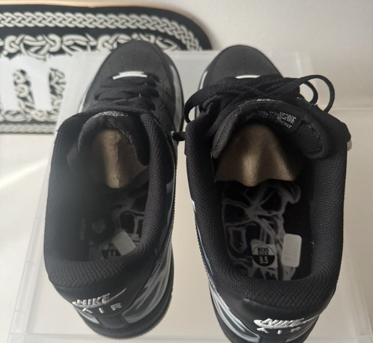Air Force 1 Black Skeleton