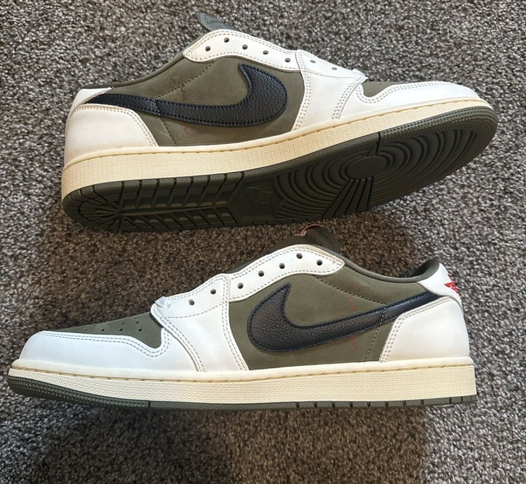 Air Jordan 1 Low OG SP Medium Olive Size 13