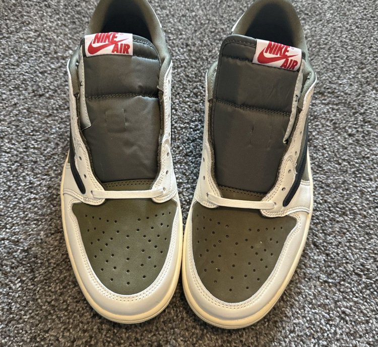 Air Jordan 1 Low OG SP Medium Olive Size 13