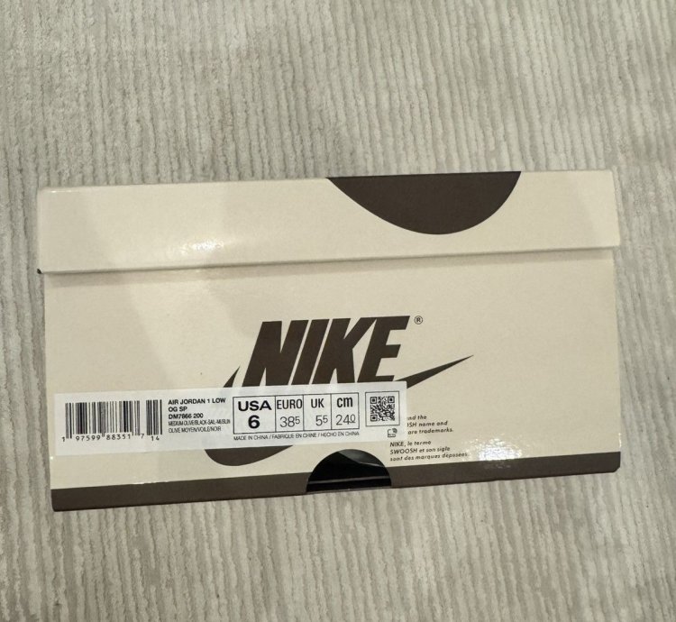 Air Jordan 1 Retro Low Travis Scott Medium Olive US 6