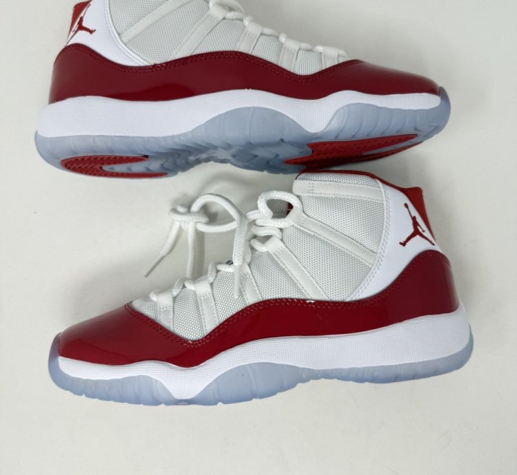 Air Jordan 11 Cherry Retro High Red White Sneakers 2022