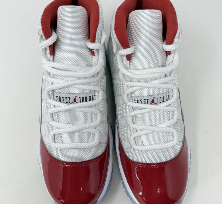 Air Jordan 11 Cherry Retro High Red White Sneakers 2022