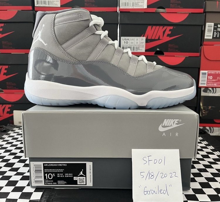 Air Jordan 11 Retro Cool Grey 2021 CT8012-005 Size 10 5