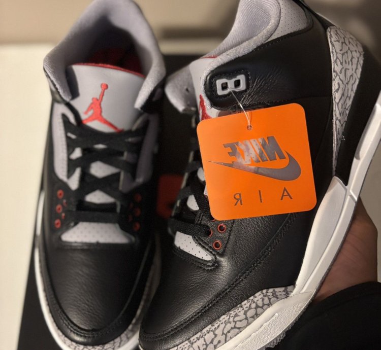 Air Jordan 3 Black Cement 2024