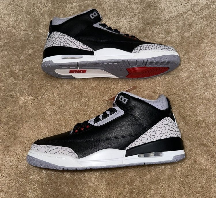 Air Jordan 3 Retro Black Cement 2024