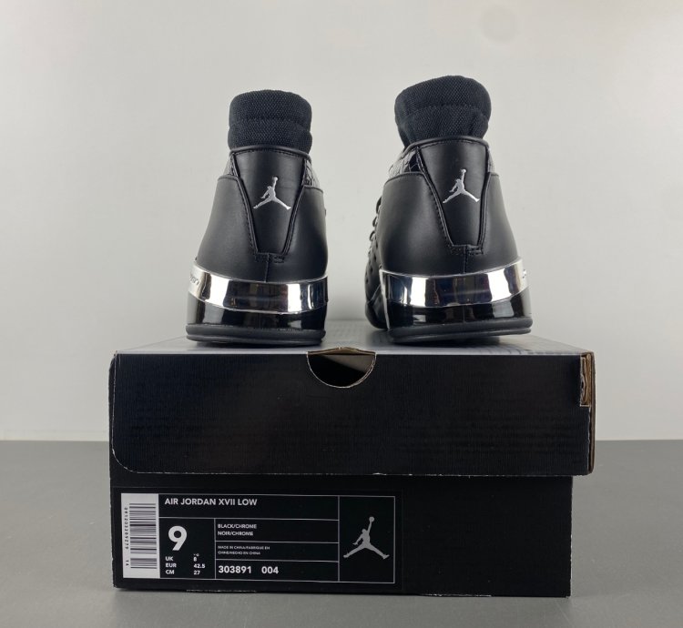 Air Jordan 17 OG Low Black Chrome - 303891-004