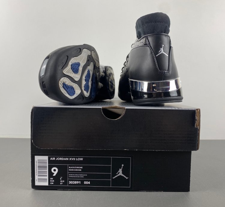 Air Jordan 17 OG Low Black Chrome - 303891-004