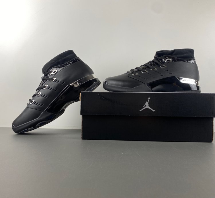 Air Jordan 17 OG Low Black Chrome - 303891-004