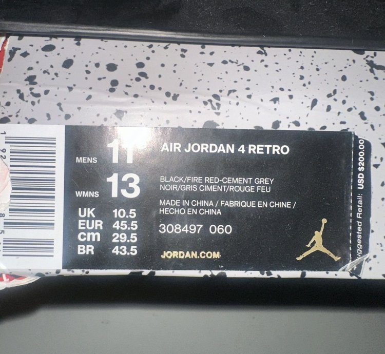 Air Jordan 4 Bred 2019