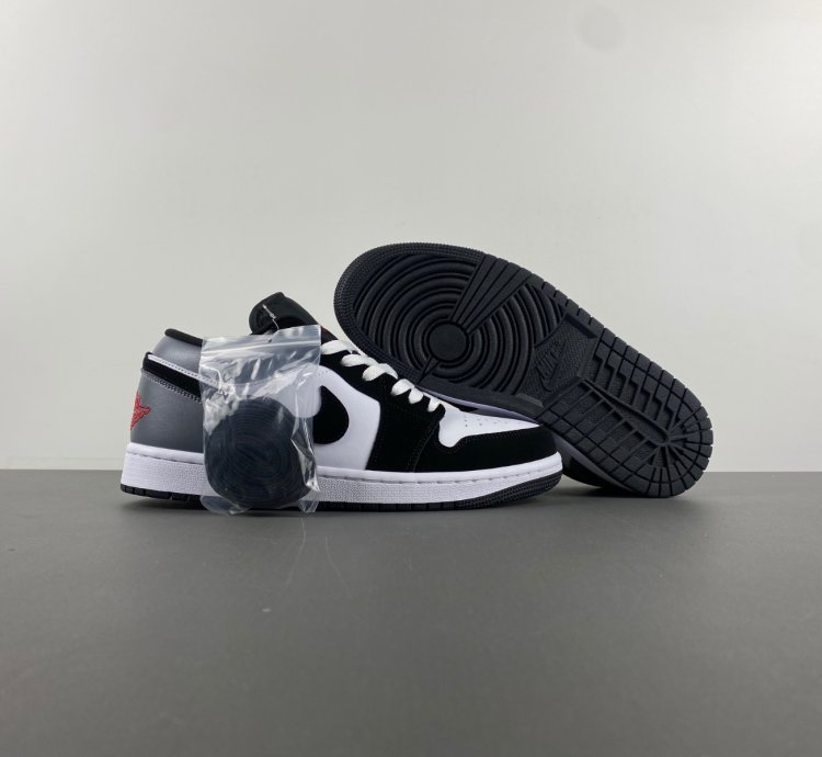 Air Jordan 1 Low SE White Black Matte Silver - HF3148-106