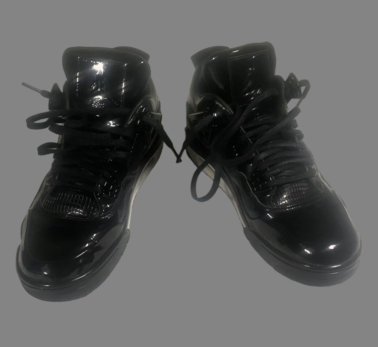 Air Jordan 4 Retro 11LAB4 Black Patent Leather