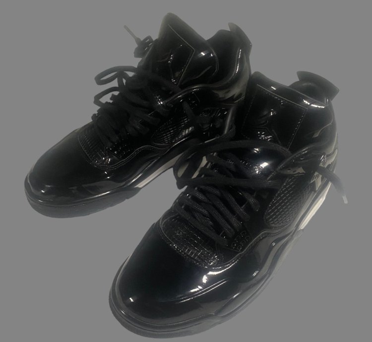 Air Jordan 4 Retro 11LAB4 Black Patent Leather