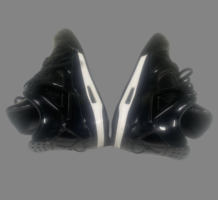 Air Jordan 4 Retro 11LAB4 Black Patent Leather