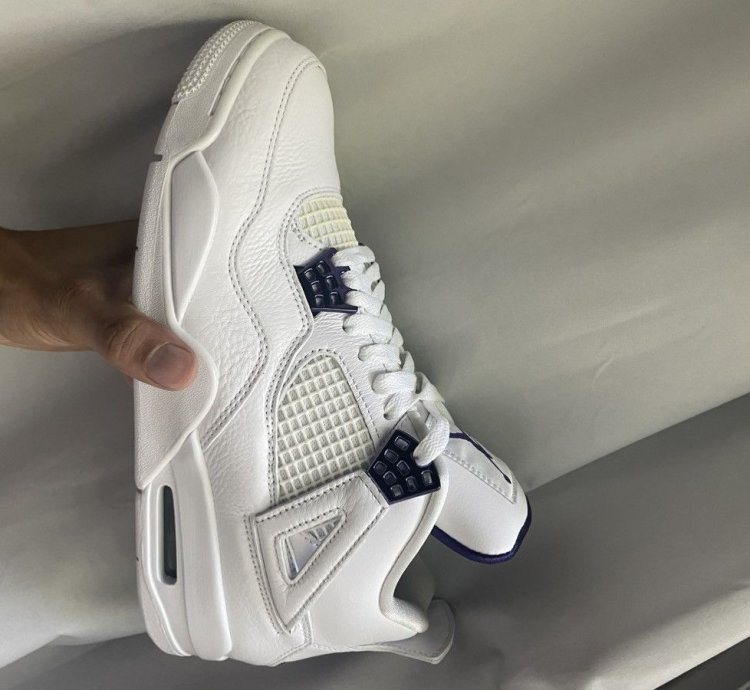 air jordan 4 retro purple metallic size 9 5