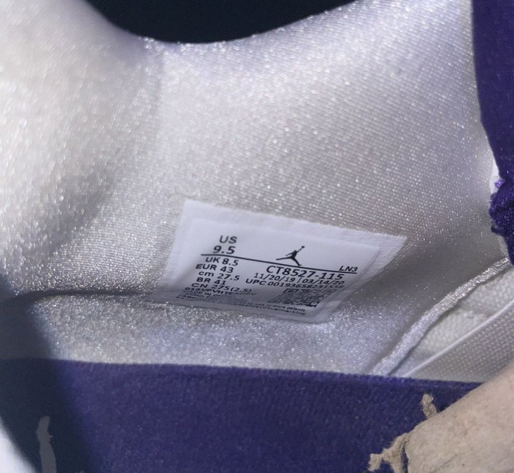 air jordan 4 retro purple metallic size 9 5