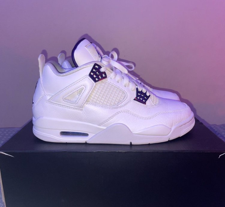 air jordan 4 retro purple metallic size 9 5