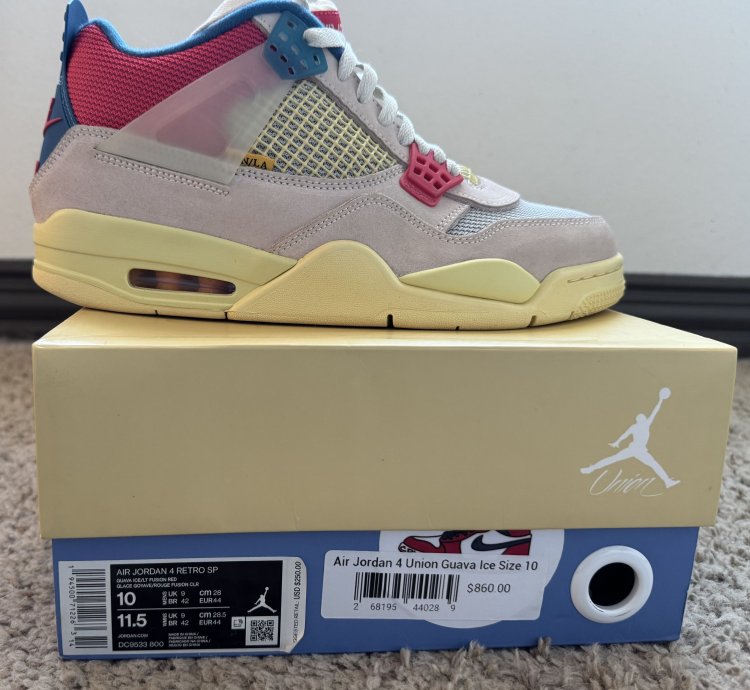 Air Jordan 4 Retro Union LA Guava Ice