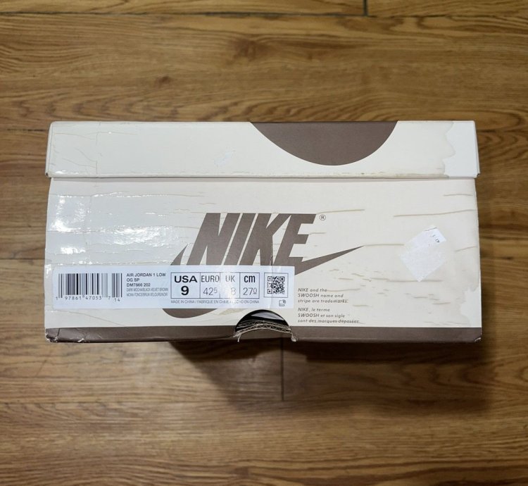 Air Jordan Retro 1 Low Travis Scott Velvet Brown size 9 Men