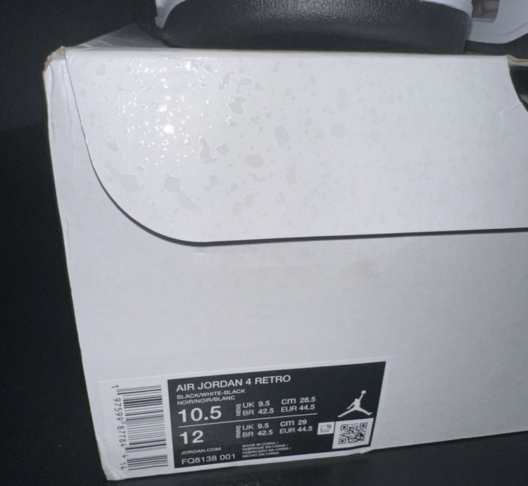 Air Jordan Retro 4 White Thunder
