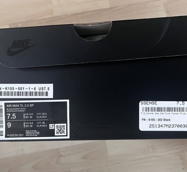 COMME des Garcons Homme Plus black Nike edition Air Max