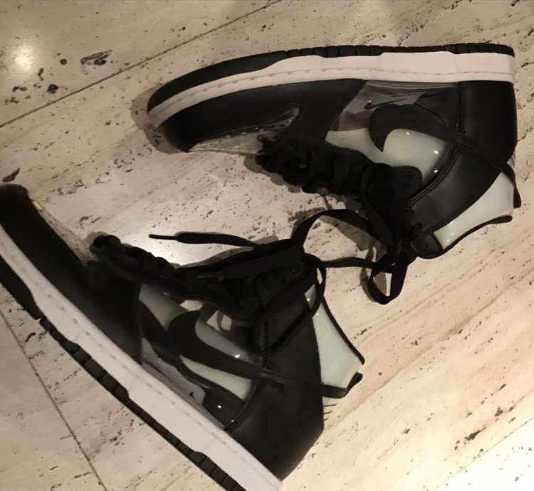 DS Nike Dunk High Comme Des Gar ons Clear