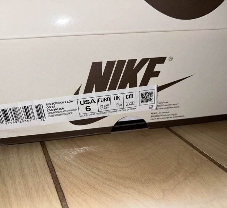 Jordan 1 Low Travis Scott Medium Olive