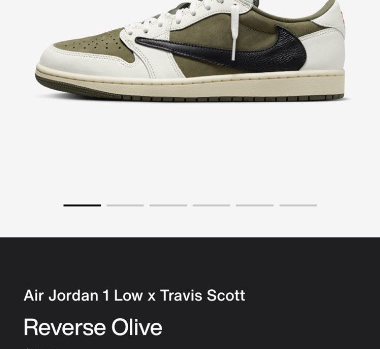 jordan 1 low travis scott olive