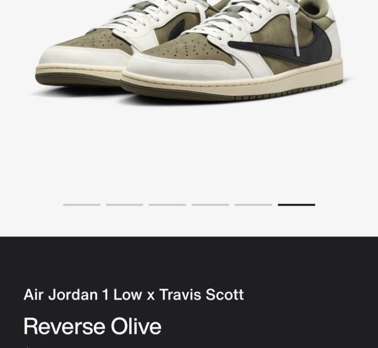 jordan 1 low travis scott olive