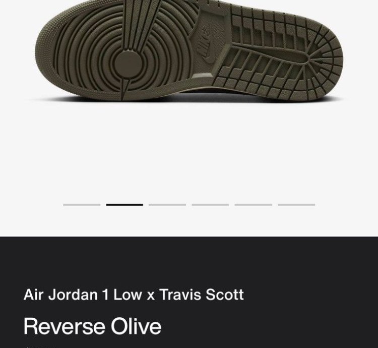 jordan 1 low travis scott olive